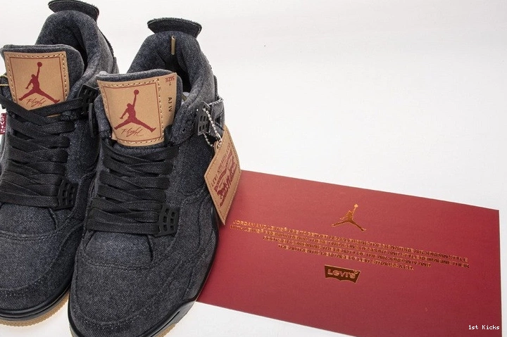 Black Air Jordan Denim AO2571-001 4 Levi's 0312